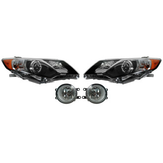 TRQ® - Driver and Passenger Side Replacement Headlights