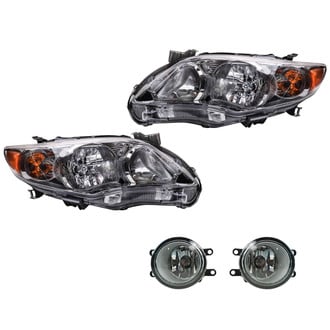 TRQ® - Driver and Passenger Side Replacement Headlights