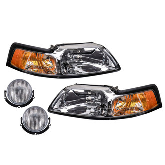TRQ® - Driver and Passenger Side Replacement Headlights