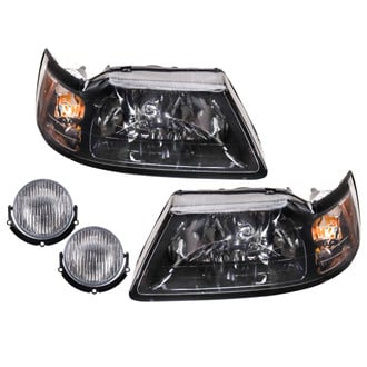 TRQ® - Driver and Passenger Side Replacement Headlights