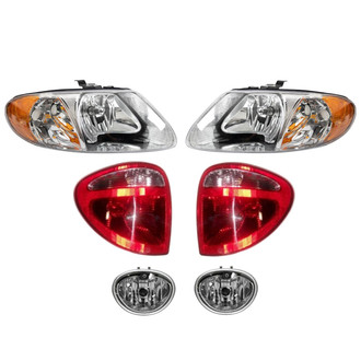TRQ® - Driver and Passenger Side Replacement Headlights