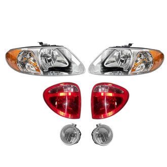 TRQ® - Driver and Passenger Side Replacement Headlights