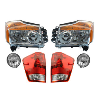 TRQ® - Driver and Passenger Side Replacement Headlight
