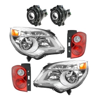 TRQ® LKA83683 - Driver and Passenger Side Replacement Headlights