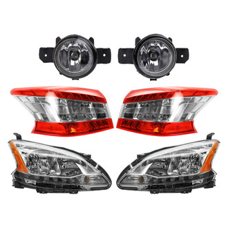 TRQ® - Driver and Passenger Side Replacement Headlights