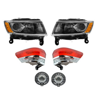 TRQ® - Driver and Passenger Side Replacement Headlight