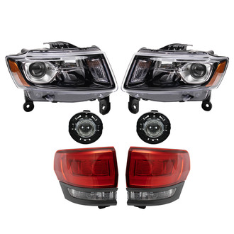 TRQ® - Driver and Passenger Side Replacement Headlights