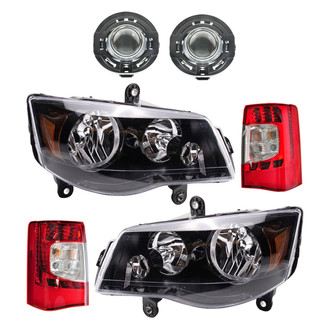 TRQ® - Driver and Passenger Side Replacement Headlights