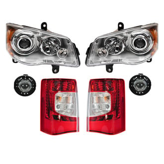 TRQ® - Driver and Passenger Side Replacement Headlight