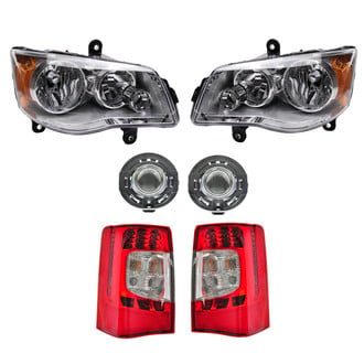 TRQ® - Driver and Passenger Side Replacement Headlights