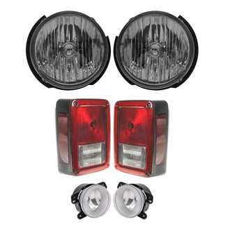 TRQ® LKA83713 - Driver and Passenger Side Replacement Headlights