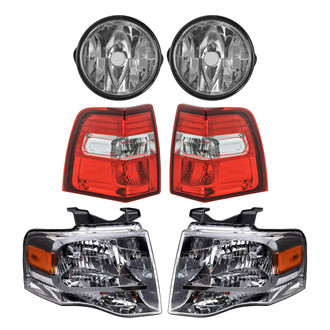 TRQ® LKA83723 - Driver and Passenger Side Replacement Headlights