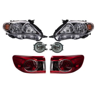 TRQ® - Driver and Passenger Side Replacement Headlights