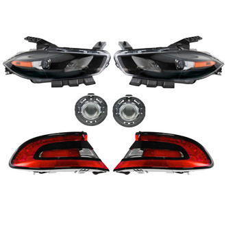 TRQ® LKA83740 - Driver and Passenger Side Replacement Headlights