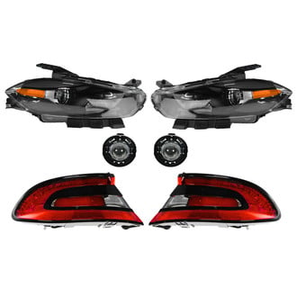 TRQ® - Driver and Passenger Side Replacement Headlights
