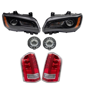 TRQ® - Driver and Passenger Side Replacement Headlight