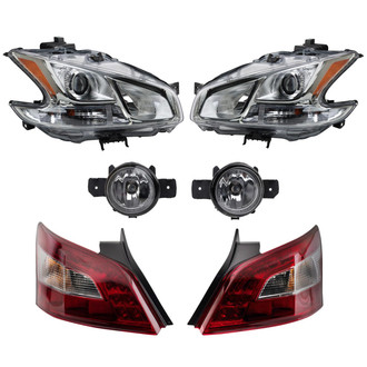 TRQ® - Driver and Passenger Side Replacement Headlights