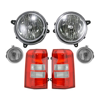 TRQ® LKA83768 - Driver and Passenger Side Replacement Headlights