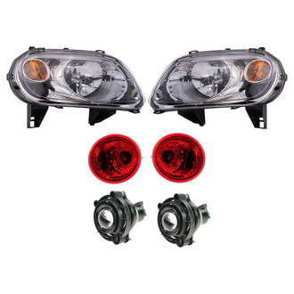 TRQ® - Driver and Passenger Side Replacement Headlights