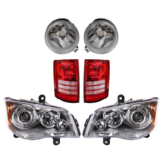 TRQ® - Driver and Passenger Side Replacement Headlights