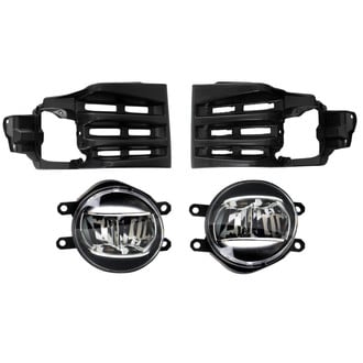 TRQ® - Driver Side Replacement Fog Lights With Brackets (Standard Line)
