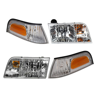 TRQ® - Driver and Passenger Side Replacement Headlights
