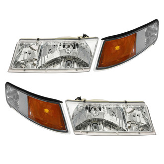 TRQ® - Driver and Passenger Side Replacement Headlights
