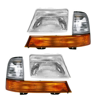 TRQ® - Driver and Passenger Side Replacement Headlights
