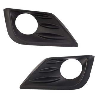 TRQ® - Front Driver and Passenger Side Fog Light Bezel