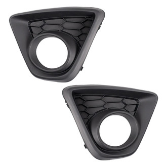 TRQ® - Front Driver and Passenger Side Fog Light Bezels