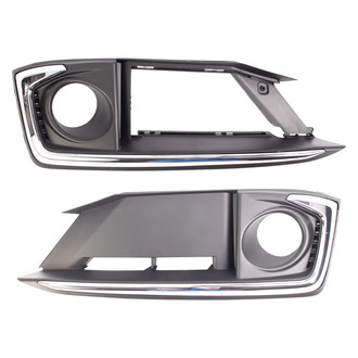 TRQ® - Front Driver and Passenger Side Fog Light Bezels