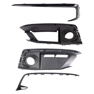TRQ® - Front Driver and Passenger Side Fog Light Bezel