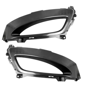 TRQ® - Front Driver and Passenger Side Fog Light Bezel