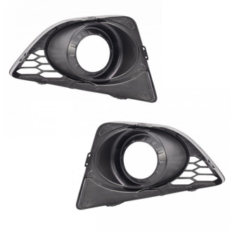 TRQ® - Front Driver and Passenger Side Fog Light Bezels