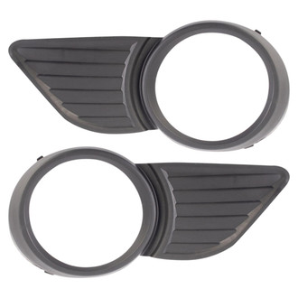 TRQ® - Front Driver and Passenger Side Fog Light Bezels