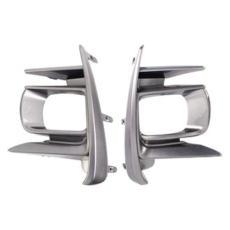TRQ® - Front Driver and Passenger Side Fog Light Bezel