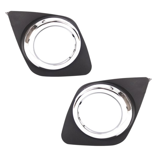 TRQ® - Front Driver and Passenger Side Fog Light Bezel