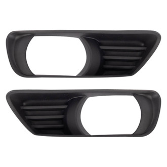 TRQ® - Front Driver and Passenger Side Fog Light Bezel