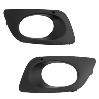 TRQ® - Front Driver and Passenger Side Fog Light Bezels