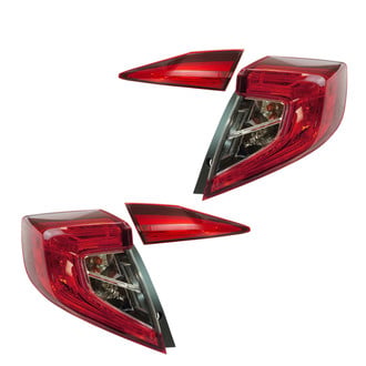 TRQ® - Driver and Passenger Side Replacement Tail Lights