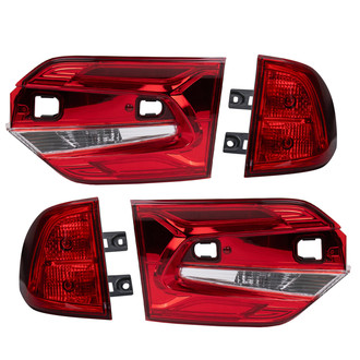 TRQ® - Driver and Passenger Side Inner/Outer Replacement Tail Lights