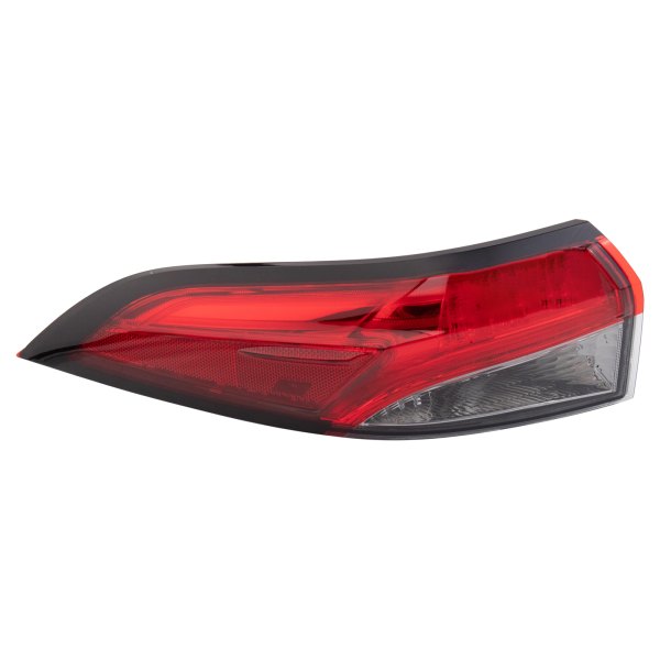 TRQ® - Driver Side Outer Factory Style Fiber Optic LED Tail Light, Toyota Corolla