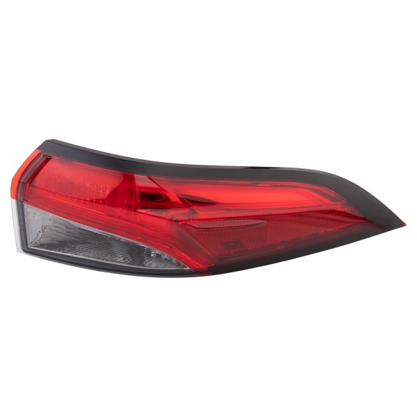 TRQ® - Passenger Side Outer Factory Style Fiber Optic LED Tail Light, Toyota Corolla