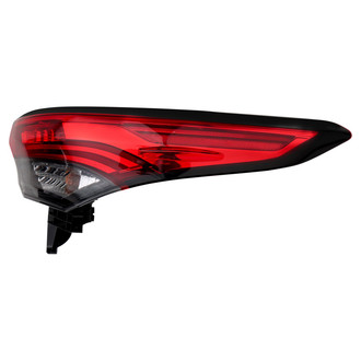 TRQ® - Passenger Side Outer Replacement Tail Light