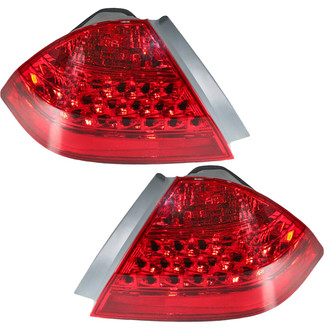 TRQ® - Driver and Passenger Side Outer Replacement Tail Lights