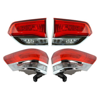 TRQ® - Driver and Passenger Side Inner Replacement Tail Lights