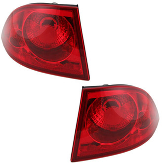 TRQ® LTA79950 - Driver and Passenger Side Outer Replacement Tail Lights