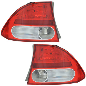 TRQ® - Driver and Passenger Side Outer Replacement Tail Lights