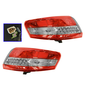 TRQ® - Driver and Passenger Side Outer Replacement Tail Lights