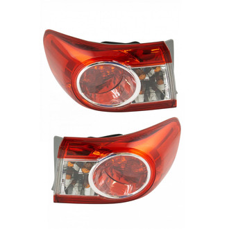TRQ® - Driver Side Outer Replacement Tail Lights